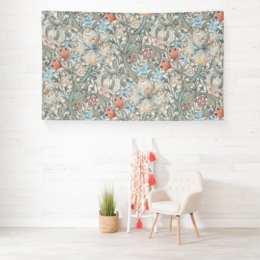 William Morris Lily Bannière florale Art nouveau (Insitu)