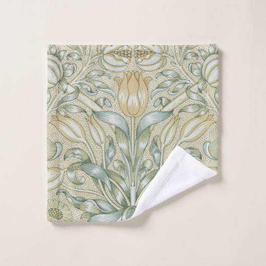 William Morris Lily en Granaatappel Bloem Classic Bad Handdoek (Wasdoekje)