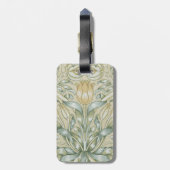 William Morris Lily en Granaatappel Bloem Classic Bagagelabel (Achterkant verticaal)