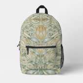 William Morris Lily en Granaatappel Bloem Classic Bedrukte Rugzak (Voorkant)