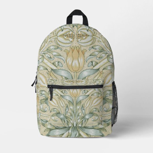 William Morris Lily en Granaatappel Bloem Classic Bedrukte Rugzak (Voorkant)