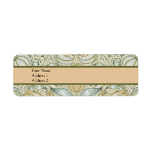 William Morris Lily en Granaatappel Bloem Classic Etiket