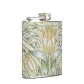 William Morris Lily en Granaatappel Bloem Classic Heupfles (Rechts)