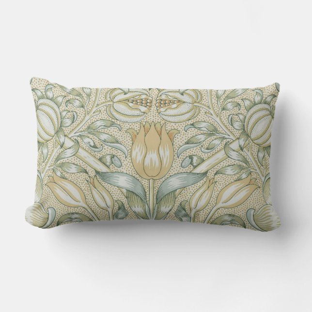 William Morris Lily en Granaatappel Bloem Classic Kussen (Voorkant)