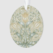 William Morris Lily en Granaatappel Bloem Classic Ornament (voorkant)