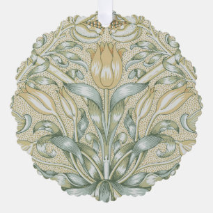 William Morris Lily en Granaatappel Bloem Classic Ornament Kaart