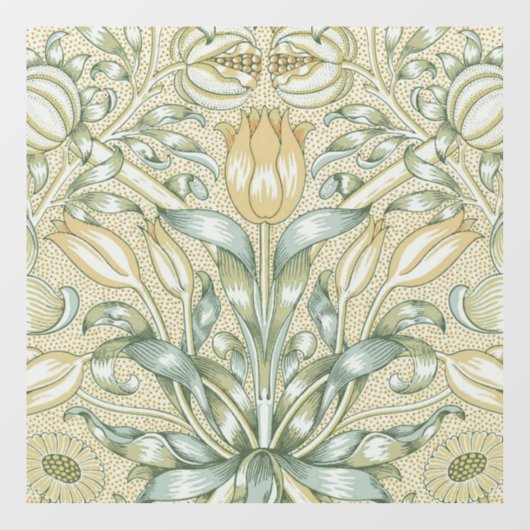 William Morris Lily en Granaatappel Bloem Classic Raamsticker (Vel)