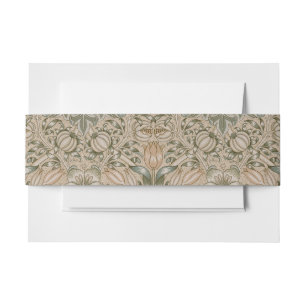 William Morris Lily en granaatappel Bloemenpatroon Uitnodigingen Wikkel