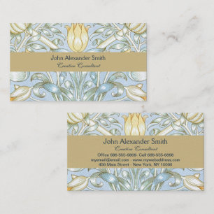William Morris Lily en granaatappel Bloemenpatroon Visitekaartje