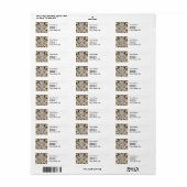william morris lodden bloem bloem textiel etiket (Full Sheet)
