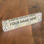 William Morris Lodden bloembloem Naambordje (Zijkant)