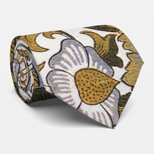 William Morris Lodden bloembloem Stropdas (Opgerold)