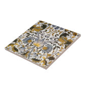 William Morris Lodden bloembloem Tegeltje (Zijkant)