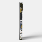 William Morris Lodden Bloempatroon: Blauwe Goud Case-Mate iPhone Case (Achterkant / Rechts)