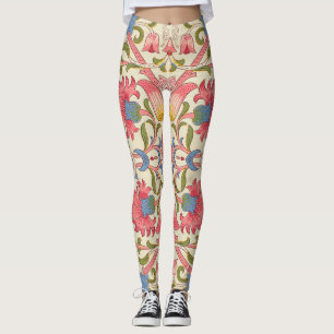 William Morris Lodden Bloempatroon Pastel Leggings