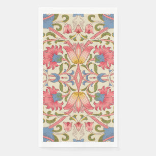 William Morris Lodden Bloempatroon Pastel Servet