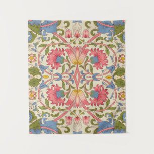 William Morris Lodden Bloempatroon Pastel Wandkleed