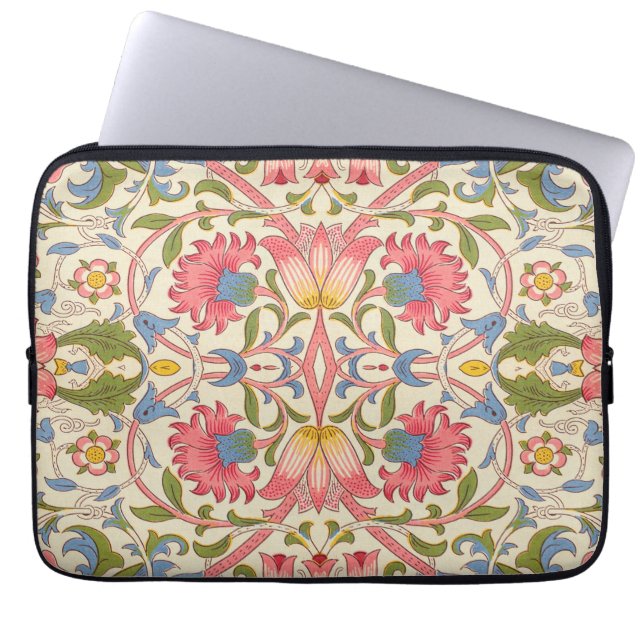 William Morris Lodden Spring Wallpaper Art Laptop Sleeve (Voorkant)
