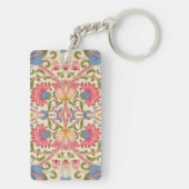 William Morris Lodden Spring Wallpaper Art Sleutelhanger (achterkant)
