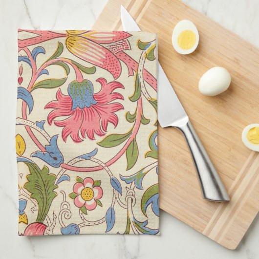 William Morris Lodden Spring Wallpaper Art Theedoek (Quarter Fold)