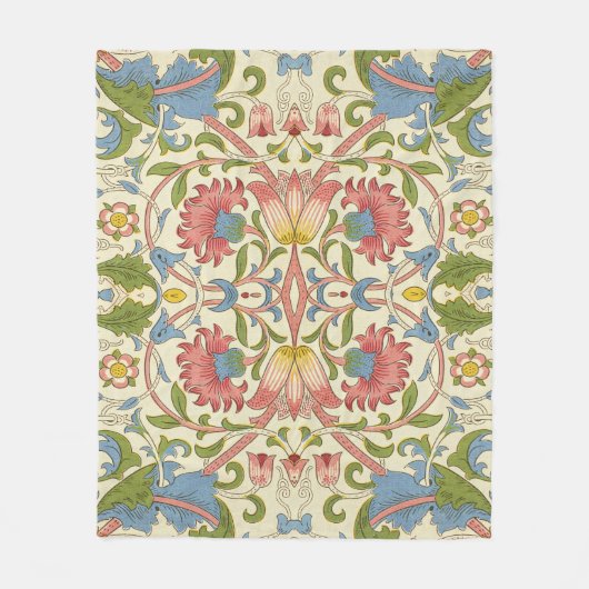 William Morris Loddon Blossom Floral Patterns Fleece Deken (Voorkant)