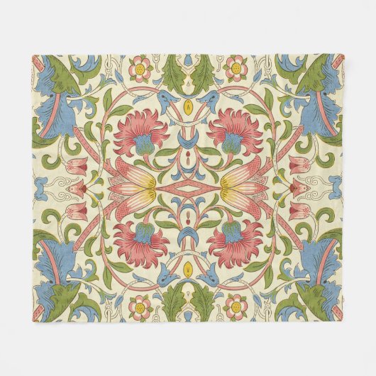 William Morris Loddon Blossom Floral Patterns Fleece Deken (Voorkant (Horizontaal))