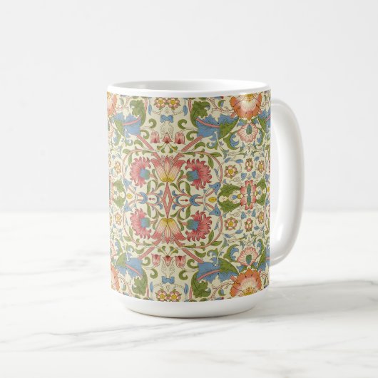 William Morris Loddon Blossom Floral Patterns Koffiemok (Voorkant rechts)