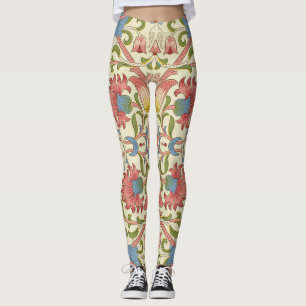 William Morris Loddon Blossom Floral Patterns Leggings