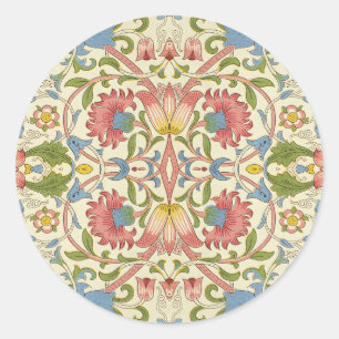 William Morris Loddon Blossom Floral Patterns Ronde Sticker