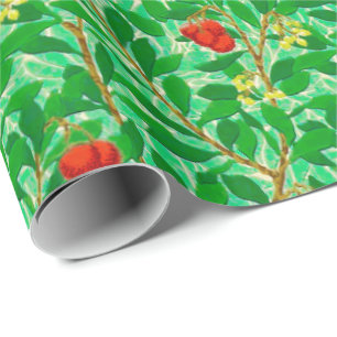William Morris Lychee Tree Pattern, Light Green Cadeaupapier