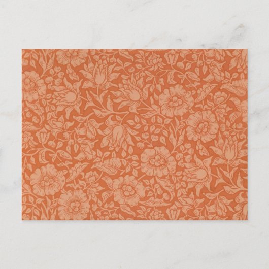William Morris Mallow Floral Wallpaper Design Briefkaart (Voorkant)