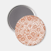 William Morris Mallow Floral Wallpaper Design Magneet (Voorkant / Achterkant)