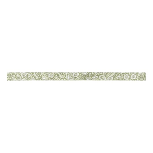 William Morris Mallow Green Pattern Lint (Voorkant)
