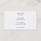 William Morris Mallow Green Pattern Visitekaartje (Achterkant)