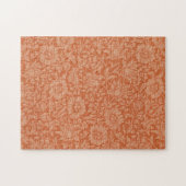 William Morris Mallow Patroon: Terracotta Bloemen Legpuzzel (Horizontaal)