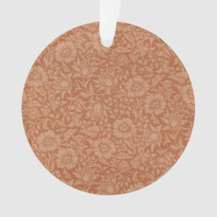 William Morris Mallow Patroon: Terracotta Bloemen Ornament