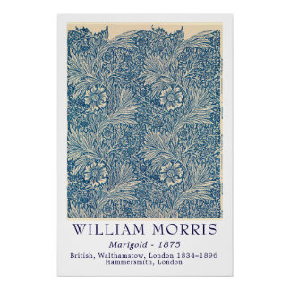 William Morris Marigold 1875 Vintage Botanische Ku Perfect Poster