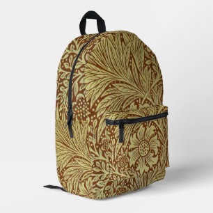 William Morris Marigold Antiek Bloemmotief Bedrukte Rugzak