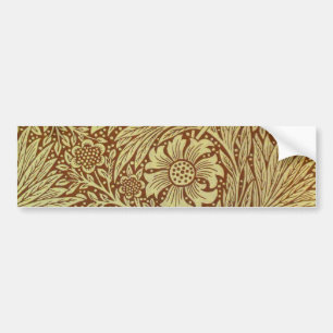 William Morris Marigold Antiek Bloemmotief Bumpersticker