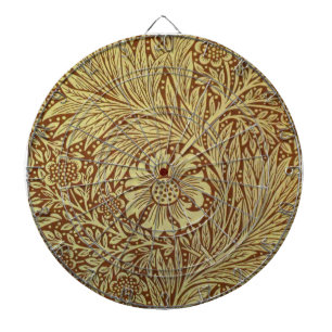 William Morris Marigold Antiek Bloemmotief Dartbord