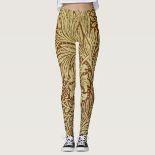 William Morris Marigold Antiek Bloemmotief Leggings