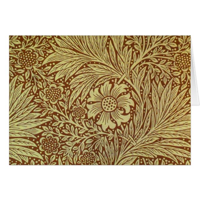 William Morris Marigold Antiek Bloempatroon (Voorkant Horizontaal)