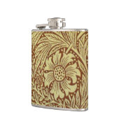 William Morris Marigold Antiek Bloempatroon Heupfles (Links)