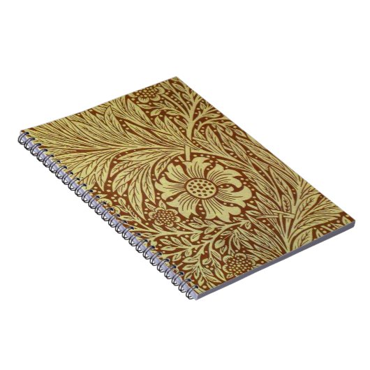 William Morris Marigold Antiek Bloempatroon Notitieboek (Rechterzijde)