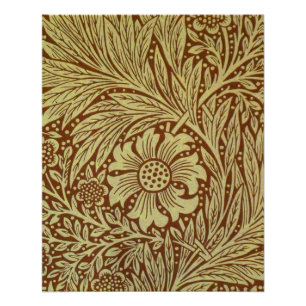 William Morris Marigold Antiek Bloempatroon Perfect Poster