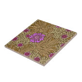 William Morris Marigold, Brown, Beige en Violet Tegeltje (Zijkant)