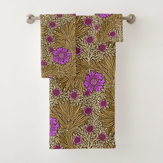 William Morris Marigold, Brown, beige et violet (En situation)
