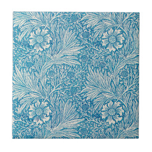 WILLIAM MORRIS " MARIGOLD " - CERAMISCHE TITEL TEGELTJE