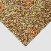 William Morris Marigold, Copper Brown en Sinaasapp Tissuepapier (Detail)
