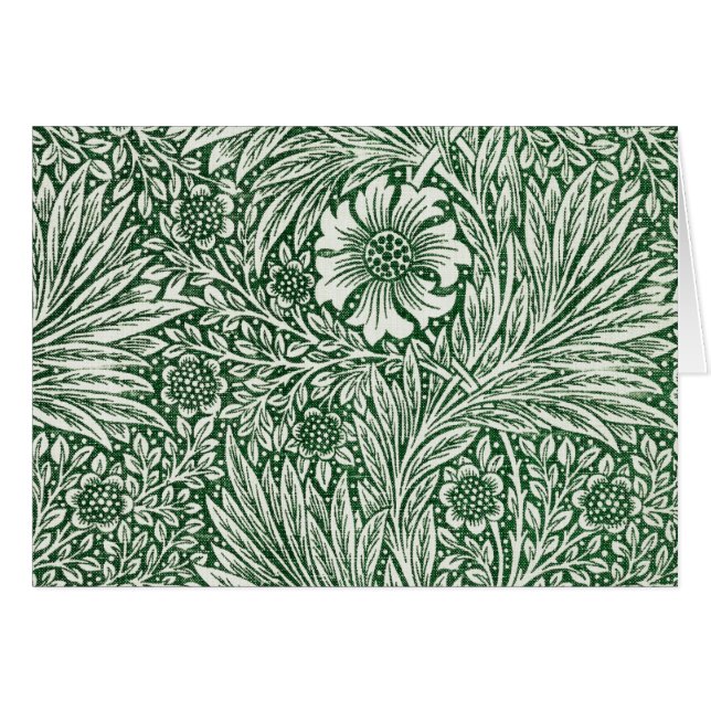 william morris marigold fleurs vertes (Devant horizontal)